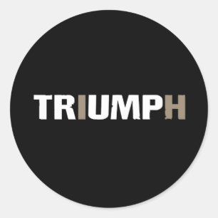 Trump Triumph 47th US President Classic Round Sticker