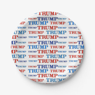 Trump Trump Paper Plate