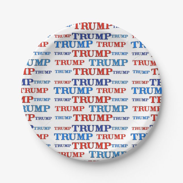 Trump Trump Paper Plate (Front)