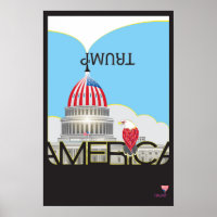 TRUMP Trumpet & Capitol w/TRUMPet & flag logo