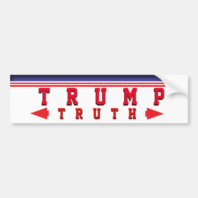 Trump truth bumper sticker (Front)