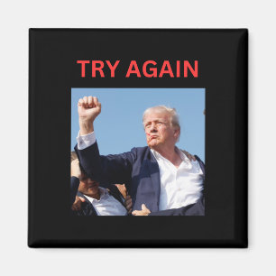 Trump Try Again  Magnet