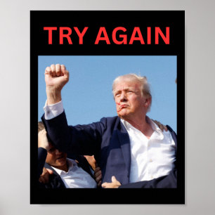 Trump Try Again  Poster