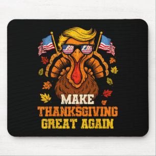 Trump Turkey Funny Make Thanksgiving Great Again F Mouse Mat