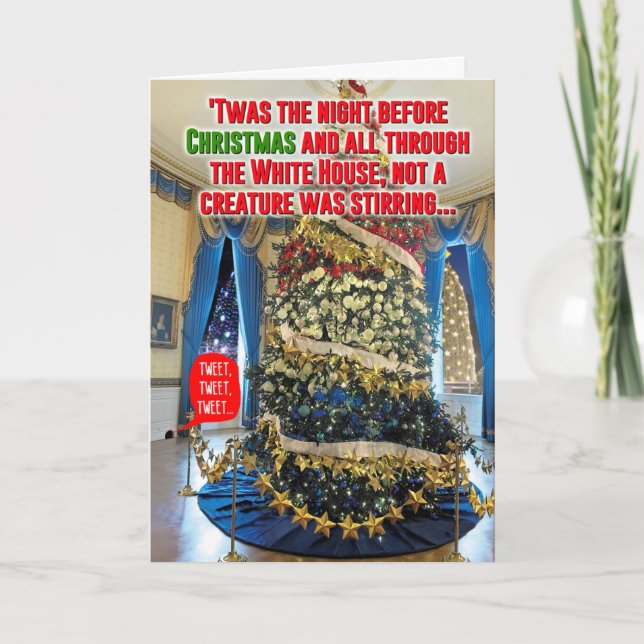 Trump Twas The Night Christmas Joke Card (Front)