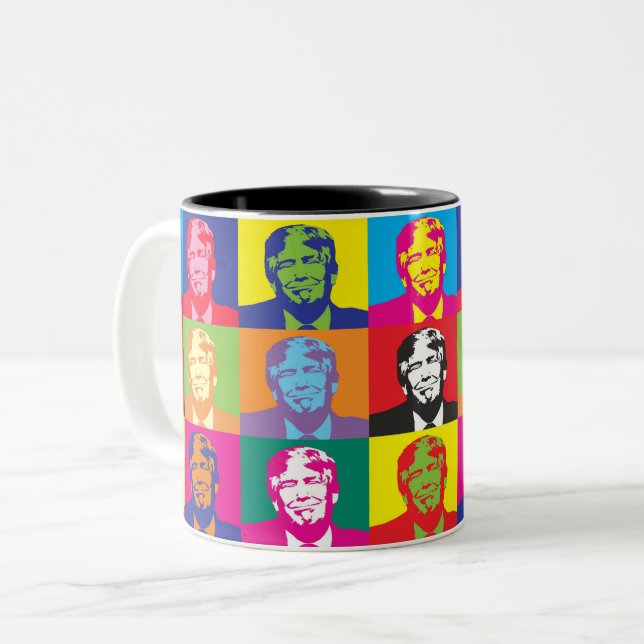 TRUMP  Two-Tone COFFEE MUG (Front Left)