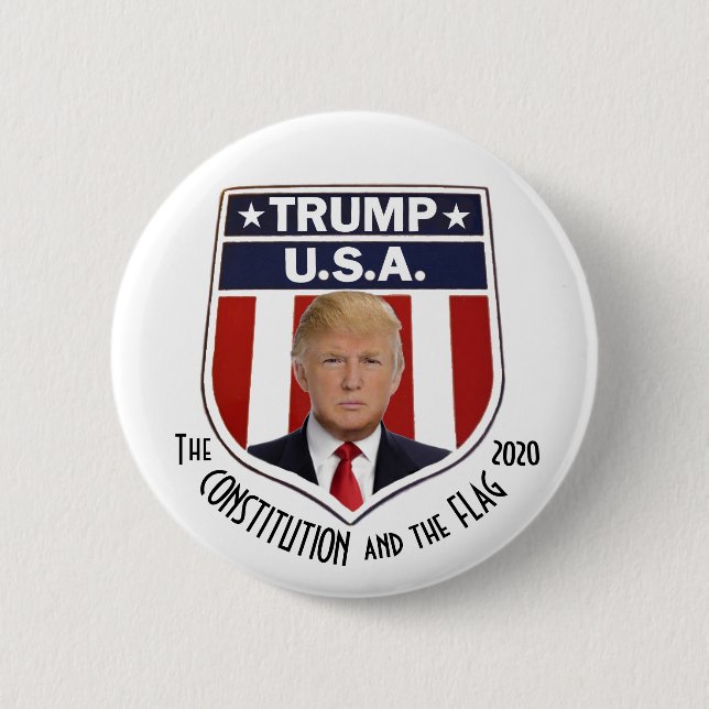 TRUMP U.S.A. 6 CM ROUND BADGE (Front)