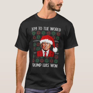 Trump Ugly Christmas Sweater Joy to the World Trum