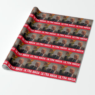 TRUMP ULTRA MAGA CHRISTMAS WRAPPING PAPER