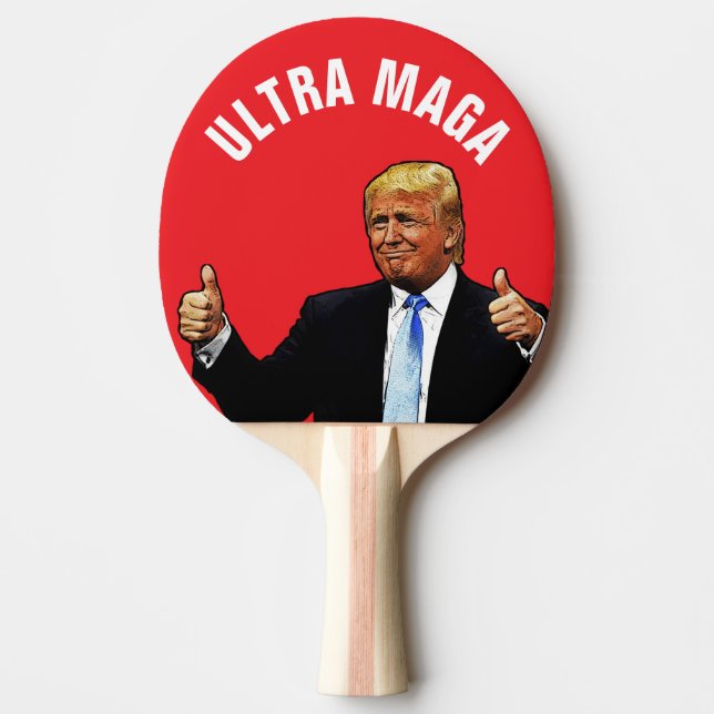TRUMP ULTRA MAGA Ping Pong Paddle (Front)