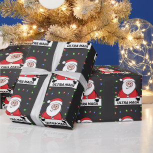 TRUMP ULTRA MAGA SANTA FUNNY Christmas  Wrapping Paper