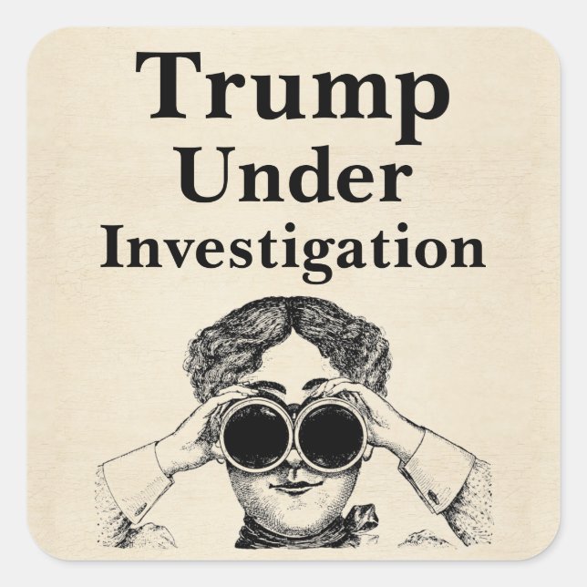 Trump Under Investigation Sticker (Front)
