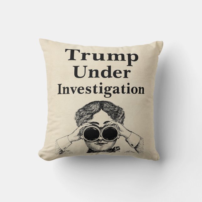 Trump Under Investigation Throw Pillow (Front)
