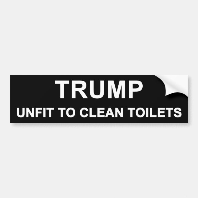 Trump Unfit Bumper Sticker (Front)