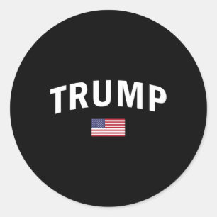 Trump Us President Sports Tee American 2024 Mega U Classic Round Sticker