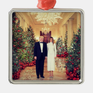 Trump US President White House Christmas Metal Orn Metal Tree Decoration