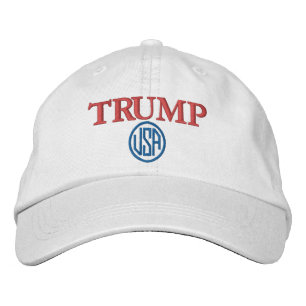 TRUMP USA WHITE BASEBALL CAP