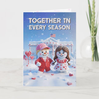Trump Valentine's Day Card | Snowman Trump USA 250