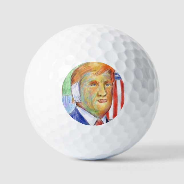 Trump Van Gogh Golf Balls (Front)