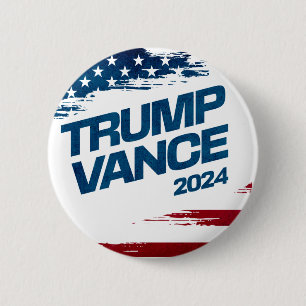 Trump Vance 2024 6 Cm Round Badge