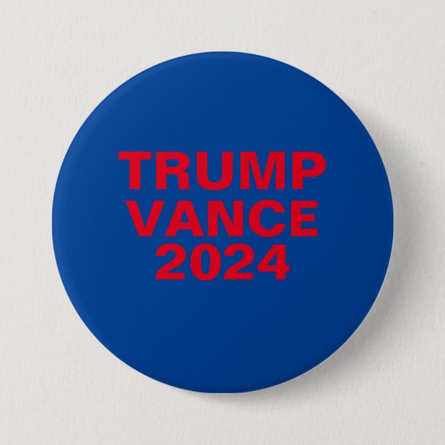 Trump Vance 2024 7.5 Cm Round Badge (Front)
