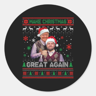 Trump Vance 2024 Brothers Funny Parody Trump Vance Classic Round Sticker