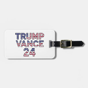 Trump Vance 2024 Campaign Logo Luggage Tag