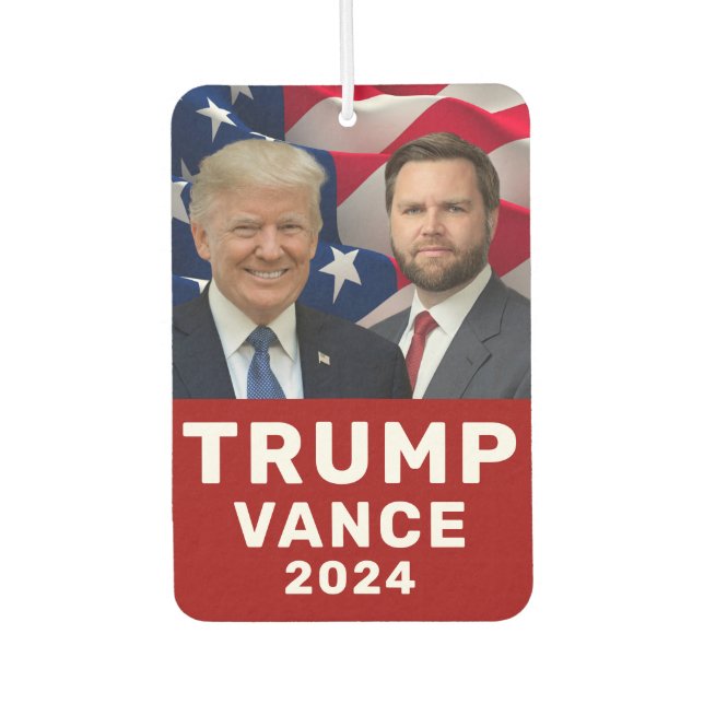 Trump Vance 2024  Car Air Freshener (Front)
