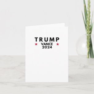 Trump Vance 2024 Card