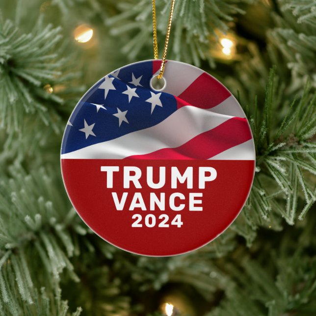 Trump Vance 2024  Ceramic Tree Decoration (Tree)