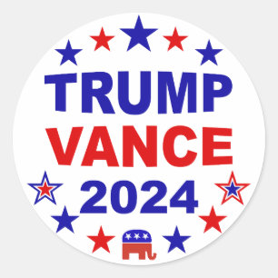 Trump Vance 2024 Classic Round Sticker