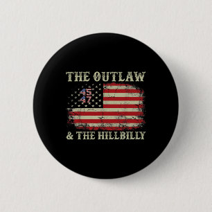 Trump Vance 2024 Donald Trump J.d. Vance Outlaw An 6 Cm Round Badge