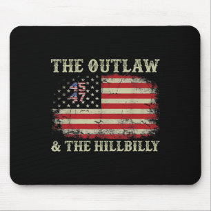 Trump Vance 2024 Donald Trump J.d. Vance Outlaw An Mouse Mat