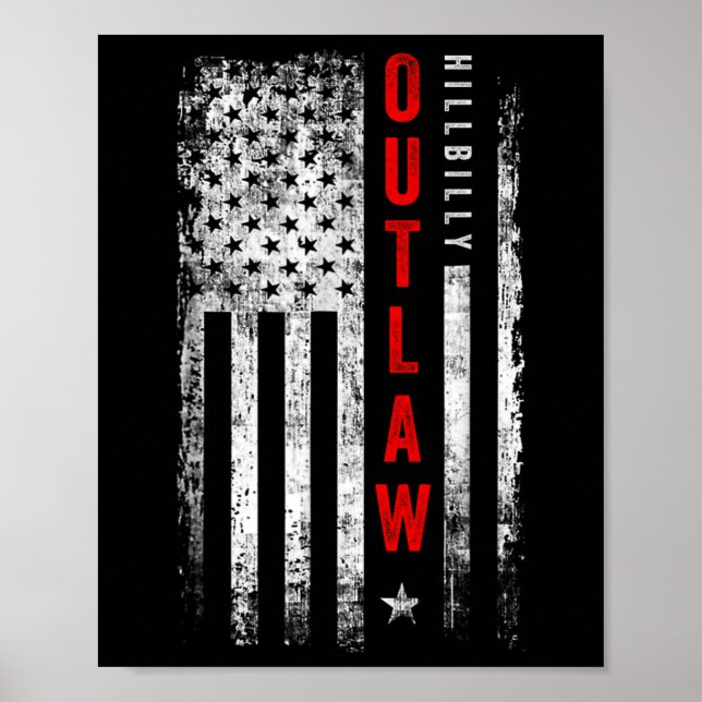 Trump Vance 2024 Donald Trump J.d. Vance Outlaw Hi Poster (Front)