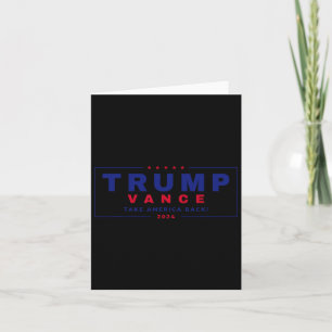 Trump Vance 2024 Donald Trump J.d. Vance Take Amer Card