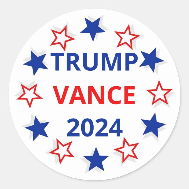Trump, Vance 2024 election Sticker (Front)