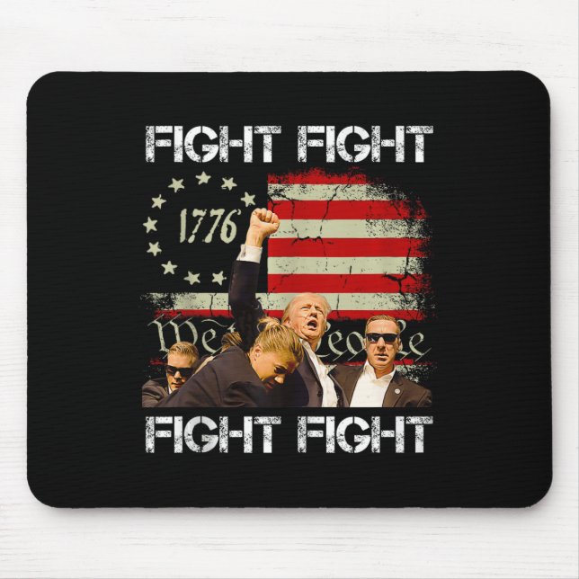 Trump Vance 2024 Fight  Mouse Mat (Front)