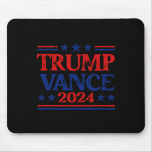 Trump Vance 2024 Flag Patriotic Usa Stars Stripes  Mouse Mat
