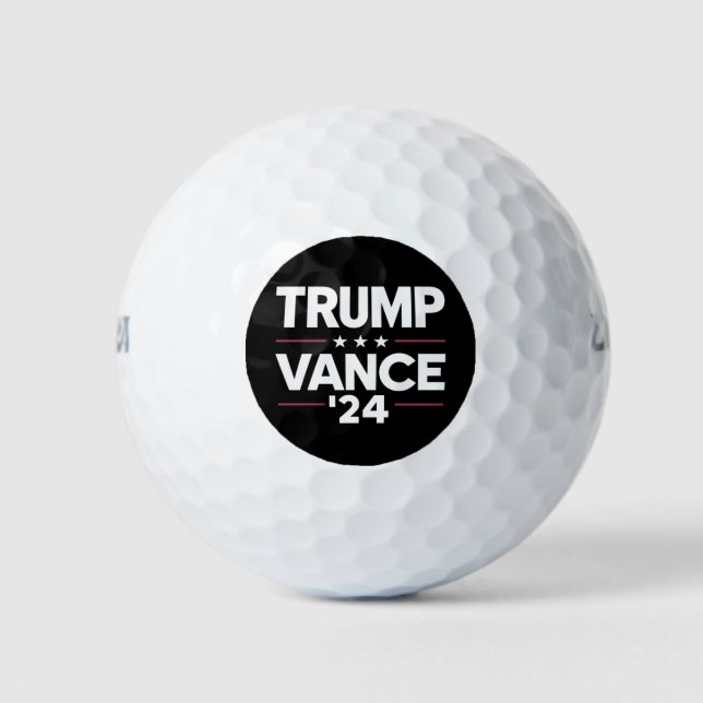 Trump Vance 2024 For President VP USA Election Golf Balls (Front)