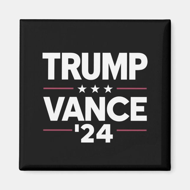 Trump Vance 2024 For President VP USA Election Magnet (Front)