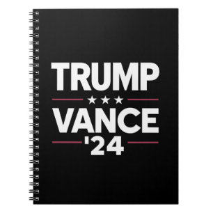 Trump Vance 2024 For President VP USA Election Notebook
