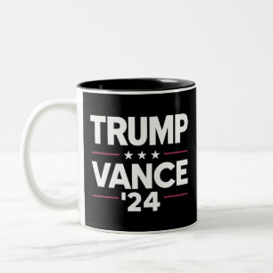 Trump Vance 2024 For President VP USA Election Two-Tone Coffee Mug