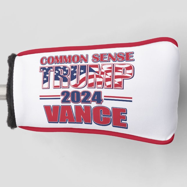 Trump Vance 2024 Golf Head Cover (Front)