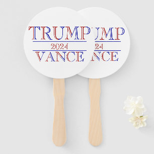Trump Vance 2024 Hand Fan