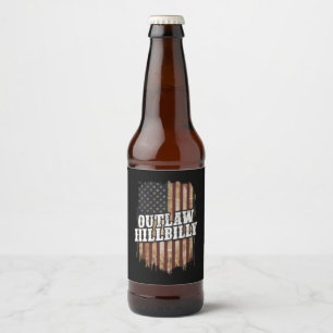 Trump Vance 2024 J.D. Vance Outlaw Hillbilly Beer Bottle Label