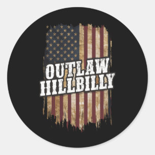 Trump Vance 2024 J.D. Vance Outlaw Hillbilly  Classic Round Sticker