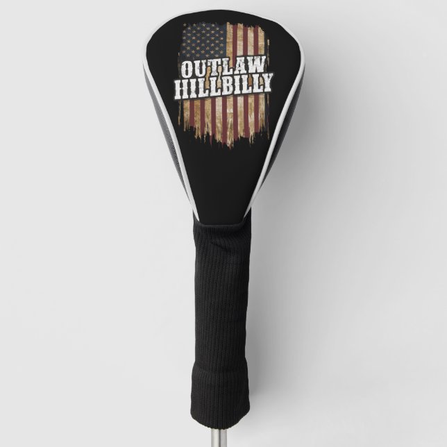 Trump Vance 2024 J.D. Vance Outlaw Hillbilly  Golf Head Cover (Front)