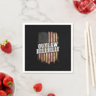 Trump Vance 2024 J.D. Vance Outlaw Hillbilly  Napkin