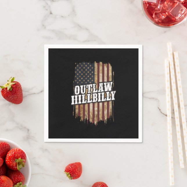 Trump Vance 2024 J.D. Vance Outlaw Hillbilly  Napkin (Insitu)