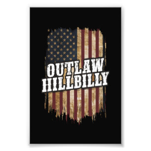 Trump Vance 2024 J.D. Vance Outlaw Hillbilly  Photo Print